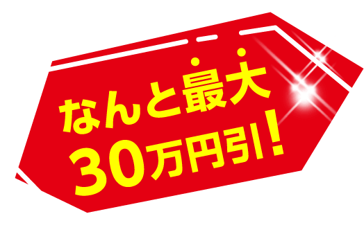 なんと最大30万円引!